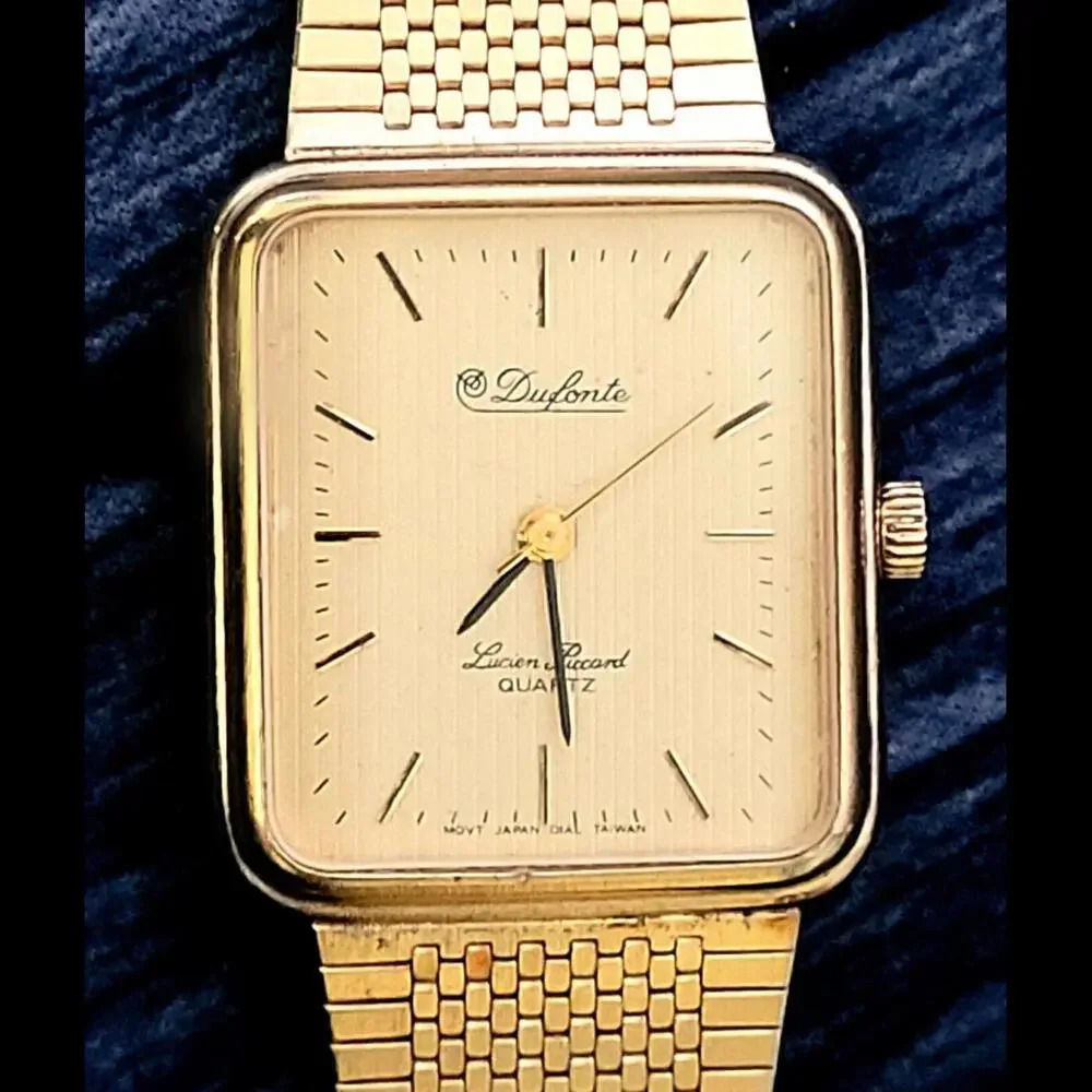 Vintage Retro Lucien Piccard‎ Dufonte Men's Watch New Battery